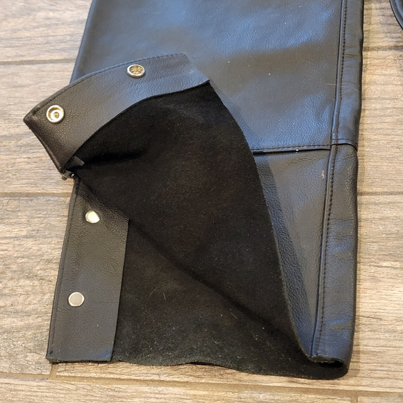 Vtg Harley-Davidson Men’s Leather Motorcycle Chaps 98480-97VM Made in USA L - Picture 6 of 13